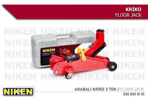 Arabalı Oto Araç Kaldırma Krikosu 2 Ton Taşıma Kapasiteli-plastik Çantalı Niken - Görsel 2