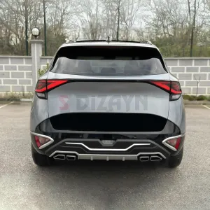 S-Dizayn Kia Sportage Ön ve Arka Tampon Koruma Difüzör Seti 2022 Üzeri A+ Kalite thumb 5