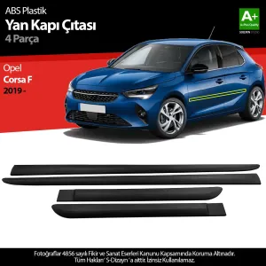 Opel Corsa 2019-Günümüz (F) uyumlu F ABS Plastik Yan Kapı Koruma Çıtası 2019 Üzeri A+ Kalite modelleri Oto Aksesuar Shop'de. Kaliteli malzeme, hızlı kargo ve