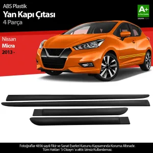 s-dizayn uyumlu Nissan Micra ABS Plastik Yan Kapı Koruma Çıtası 2013 Üzeri A+ Kalite modelleri Oto Aksesuar Shop'de. Kaliteli malzeme, hızlı kargo ve güvenli