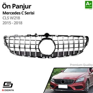S-Dizayn Mercedes CLS W218 Ön Panjur Krom GTR Model 2015-2018 - Görsel 2