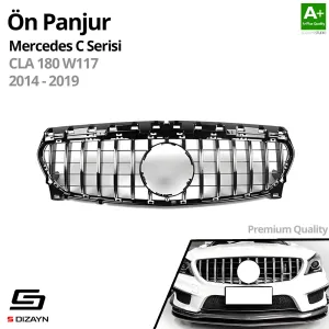 S-Dizayn Mercedes CLA180 W117 Ön Panjur Krom GTR Model 2014-2019 thumb 2