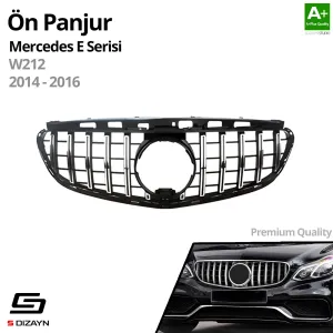S-Dizayn Mercedes E-Class W212 Ön Panjur Krom GTR Model 2014-2016 thumb 2