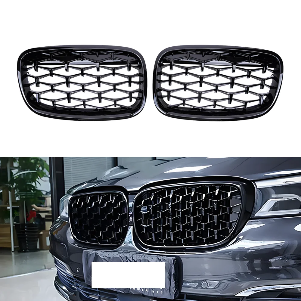 Drs Tuning Bmw X5 E70/E71/E72 Ön Panjur Böbrek Parlak Siyah Piano Black Diamond Model 2007-2013