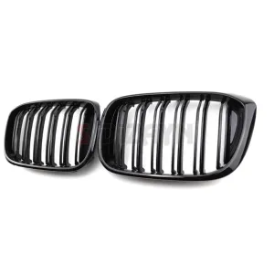 S-Dizayn Bmw X4 G02 Ön Panjur Böbrek Parlak Siyah Piano Black M X4 Model 2018 Üzeri thumb 4