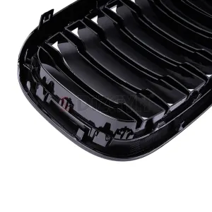 S-Dizayn Bmw X3 G01 Ön Panjur Böbrek Parlak Siyah Piano Black Düz Model 2018 Üzeri thumb 5