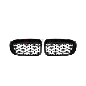 S-Dizayn Bmw X3-X4 F25/F26 Ön Panjur Böbrek Parlak Siyah Piano Black Diamond Model 2014-2017 thumb 3