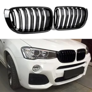 BMW X3 2010-2017 (F25) uyumlu X4 F25/F26 Ön Panjur Böbrek Parlak Siyah Piano Black M X3X4 Model 2014-2017 modelleri Oto Aksesuar Shop'de. Kaliteli malzeme,