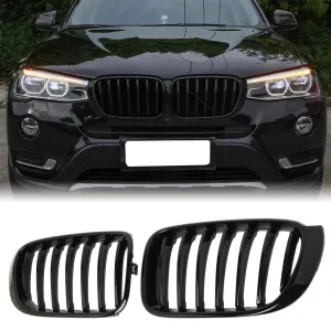 BMW X3 2010-2017 (F25) uyumlu X4 F25/F26 Ön Panjur Böbrek Parlak Siyah Piano Black Düz Model 2014-2017 modelleri Oto Aksesuar Shop'de. Kaliteli malzeme, hızlı