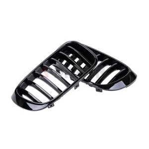 S-Dizayn Bmw X3 F25 Ön Panjur Böbrek Parlak Siyah Piano Black Düz Model 2011-2013 thumb 4