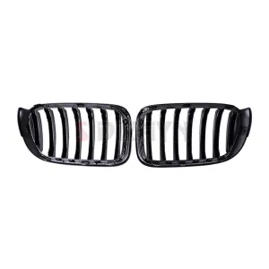 S-Dizayn Bmw X3 F25 Ön Panjur Böbrek Parlak Siyah Piano Black Düz Model 2011-2013 thumb 5