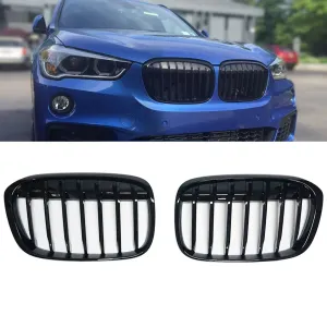 BMW X1 2015-2022 (F48) uyumlu F48/F49 Ön Panjur Böbrek Parlak Siyah Piano Black Düz Model 2016 Üzeri modelleri Oto Aksesuar Shop'de. Kaliteli malzeme, hızlı