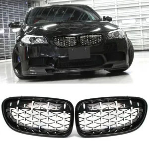 BMW 5 Serisi 2010-2017 (F10) uyumlu F10/F11/F18 Ön Panjur Böbrek Parlak Siyah Çerçeveli Krom Diamond Model 2010-2016 modelleri Oto Aksesuar Shop'de. Kaliteli