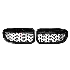 S-Dizayn Bmw 5 Serisi F10/F11/F18 Ön Panjur Böbrek Parlak Siyah Piano Black Diamond Model 2010-2016 thumb 3