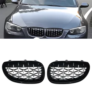 BMW 5 Serisi 2003-2010 (E60) uyumlu E60/E61 Ön Panjur Böbrek Parlak Siyah Çerçeveli Krom Diamond Model 2003-2009 modelleri Oto Aksesuar Shop'de. Kaliteli
