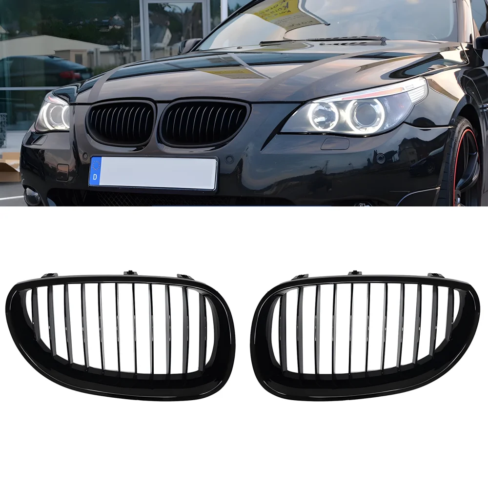 Drs Tuning Bmw 5 Serisi E60/E61 Ön Panjur Böbrek Parlak Siyah Piano Black Düz Model 2003-2009