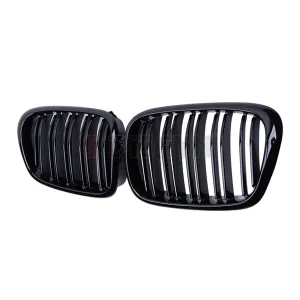 S-Dizayn Bmw 5 Serisi E39 Ön Panjur Böbrek Parlak Siyah Piano Black M5 Model 1996-2003 - Görsel 3