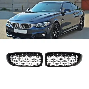 BMW 4 Serisi 2013-2020 (F32) uyumlu F32/F33/F36 Ön Panjur Böbrek Parlak Siyah Çerçeveli Krom Diamond Model 2012-2017 modelleri Oto Aksesuar Shop'de. Kaliteli