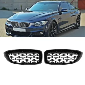 BMW 4 Serisi 2013-2020 (F32) uyumlu F32/F33/F36 Ön Panjur Böbrek Parlak Siyah Piano Black Diamond Model 2012-2017 modelleri Oto Aksesuar Shop'de. Kaliteli