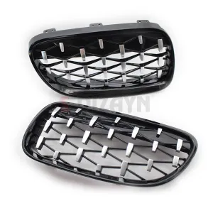 Drs Tuning Bmw 3 Serisi Coupe E92/E93 Coupe Ön Panjur Böbrek Parlak Siyah Çerçeveli Krom Diamond Model 2010-2014 - Görsel 3