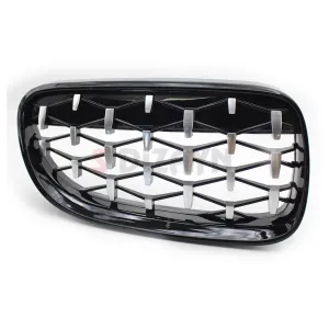Drs Tuning Bmw 3 Serisi Coupe E92/E93 Coupe Ön Panjur Böbrek Parlak Siyah Çerçeveli Krom Diamond Model 2010-2014 - Görsel 5