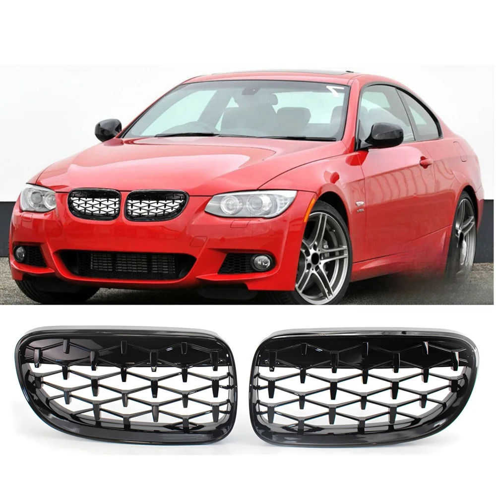 Drs Tuning Bmw 3 Serisi Coupe E92/E93 Coupe Ön Panjur Böbrek Parlak Siyah Piano Black Diamond Model 2010-2014
