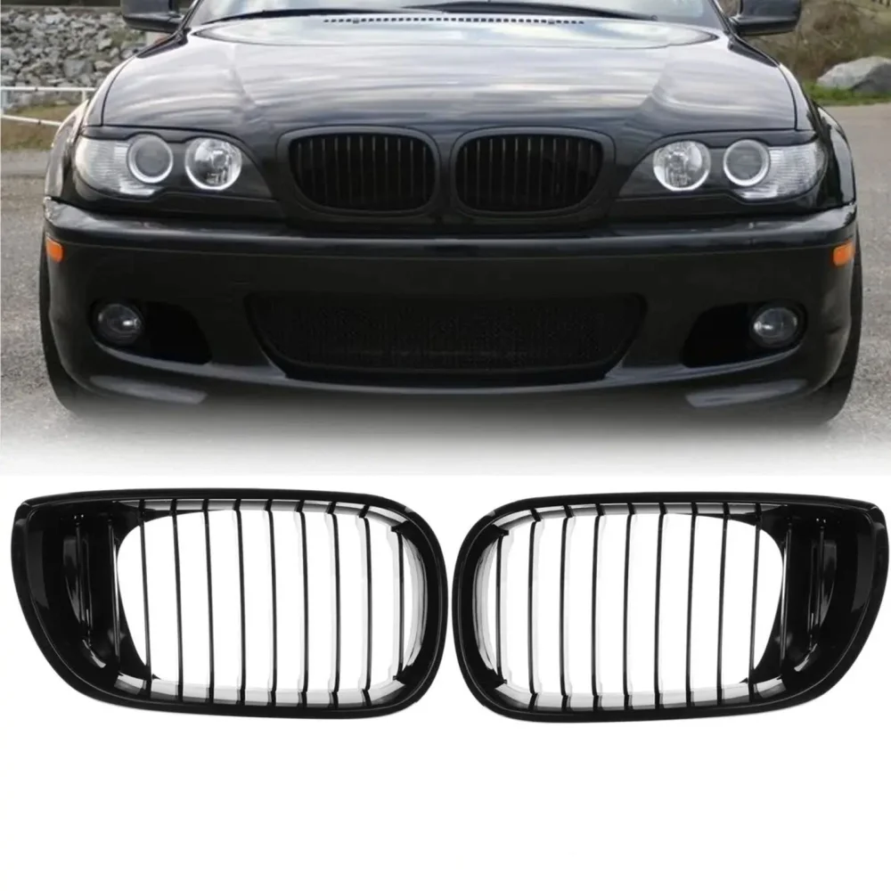 Drs Tuning Bmw 3 Serisi E46 Ön Panjur Böbrek Parlak Siyah Piano Black M3 Model 2002-2005