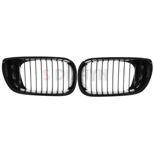 S-Dizayn Bmw 3 Serisi E46 Ön Panjur Böbrek Parlak Siyah Piano Black M3 Model 2002-2005 - Görsel 3