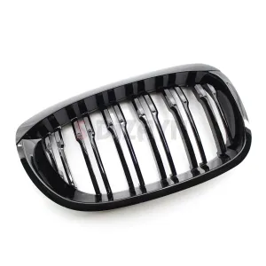 S-Dizayn Bmw 3 Serisi E46 Coupe Ön Panjur Böbrek Parlak Siyah Piano Black M3 Model 2002-2005 - Görsel 4