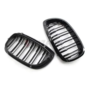 S-Dizayn Bmw 3 Serisi E46 Coupe Ön Panjur Böbrek Parlak Siyah Piano Black M3 Model 2002-2005 - Görsel 5