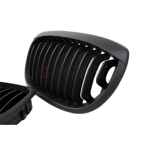 S-Dizayn Bmw 3 Serisi E46 Coupe Ön Panjur Böbrek Parlak Siyah Piano Black Düz Model 1999-2001 thumb 5