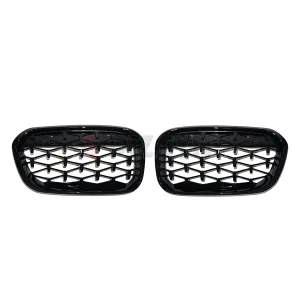 S-Dizayn Bmw 1 Serisi F20/F21 Ön Panjur Böbrek Parlak Siyah Piano Black Diamond Model 2015-2019 thumb 3