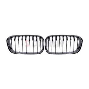 S-Dizayn Bmw 1 Serisi F20/F21 Ön Panjur Böbrek Parlak Siyah Piano Black Düz Model 2015-2019 thumb 3