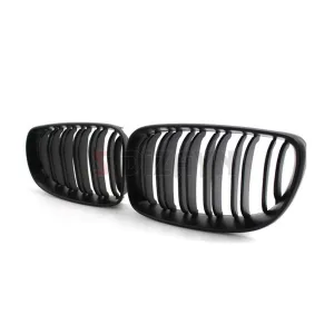 S-Dizayn Bmw 1 Serisi E81/E87 Ön Panjur Böbrek Mat Siyah M1 Model 2008-2012 - Görsel 3