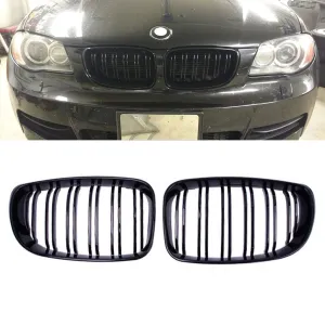 BMW 1 Serisi 2004-2011 (E81) uyumlu E81/E87 Ön Panjur Böbrek Parlak Siyah Piano Black M1 Model 2008-2012 modelleri Oto Aksesuar Shop'de. Kaliteli malzeme,