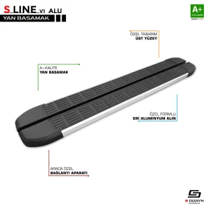 S-Dizayn Chery Omoda5 S-Line Aluminyum Yan Basamak 183 Cm 2022 Üzeri thumb 1