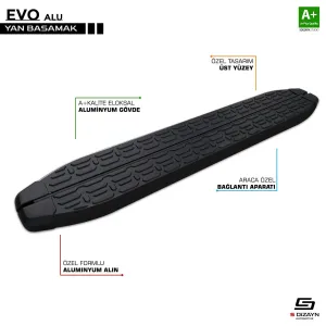 Evo Siyah Yan Basamak Profil 153 Cm thumb 1