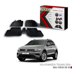 Volkswagen Tiguan 2016 Için Uyumlu 3D Paspas