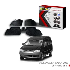 Volkswagen Caddy 2003 Için Uyumlu 3D Paspas
