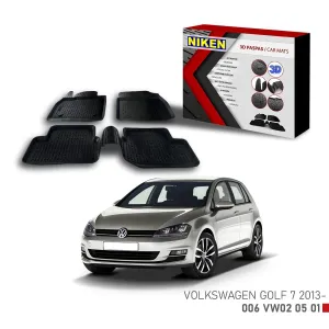 Volkswagen Golf 7 Için Uyumlu -2013 3D Paspas