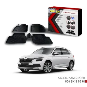 Skoda Kamiq -2020 için Uyumlu 3D PaspasDRS Tuning kalitesiyle tanışın! Özel olarak Skoda  model araçlar için üretilen bu ürün, otomobilinizin hatlarına sportif 