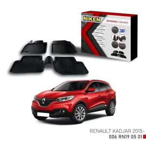 Renault Kadjar -2015 için Uyumlu 3D PaspasDRS Tuning kalitesiyle tanışın! Özel olarak Renault  model araçlar için üretilen bu ürün, otomobilinizin hatlarına spo