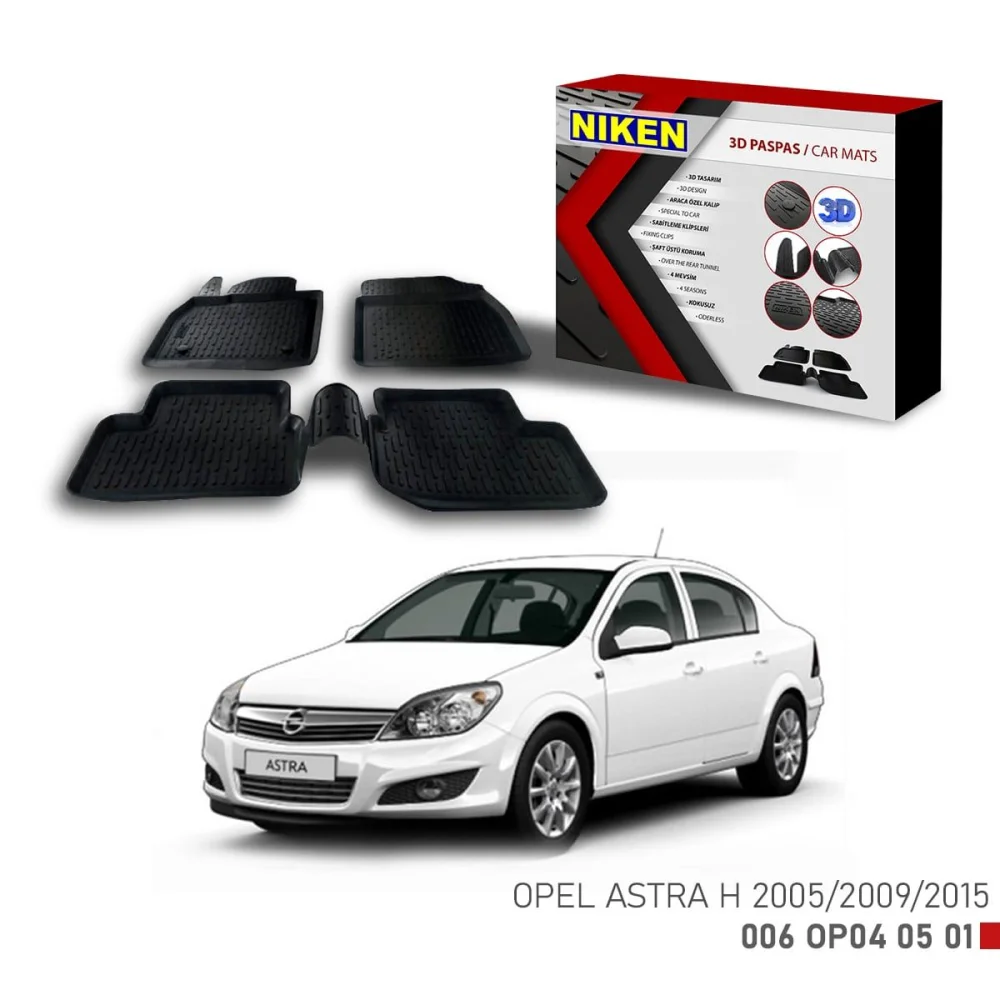 Opel Astra H için Uyumlu 2005-2009-2015 3D Paspas