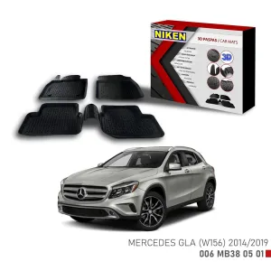 Mercedes-Benz (W 156) Için Uyumlu Gla 2014-2019 3D Paspas