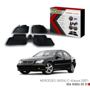 Mercedes (W 204) Için Uyumlu C-Klasse 2007 3D Paspas