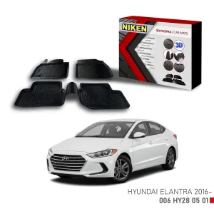 Hyundai Elentra Ad -2016 Için Uyumlu 3D Paspas