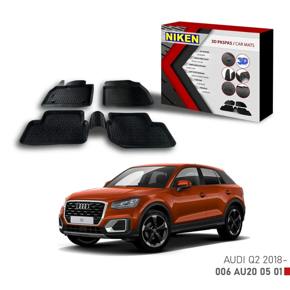 Drs Tuning Audi Q2 -2018 için Uyumlu 3D Paspas