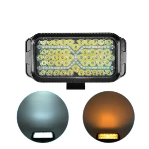 24 Cm Uyumlu Kayar Sinyalli Sis Lambası Adet 12-80V Beyaz-Amber / Lass330 Parça thumb 2