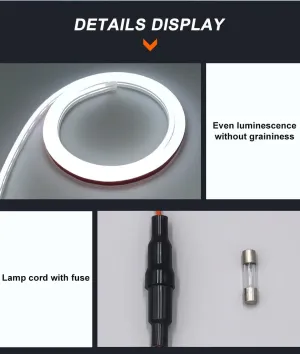 Kaput altı kayar gündüz ledi kayar sinyalli ışık ayarlı 1.50cm kesilebilir / LAAM440 thumb 2