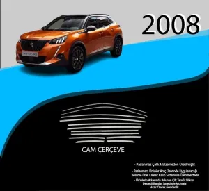 Peugeot 2008 Uyumlu Krom Cam Çerçevesi 12 ParçaDRS Tuning kalitesiyle tanışın! Özel olarak Peugeot  model araçlar için üretilen bu ürün, otomobilinizin hatların